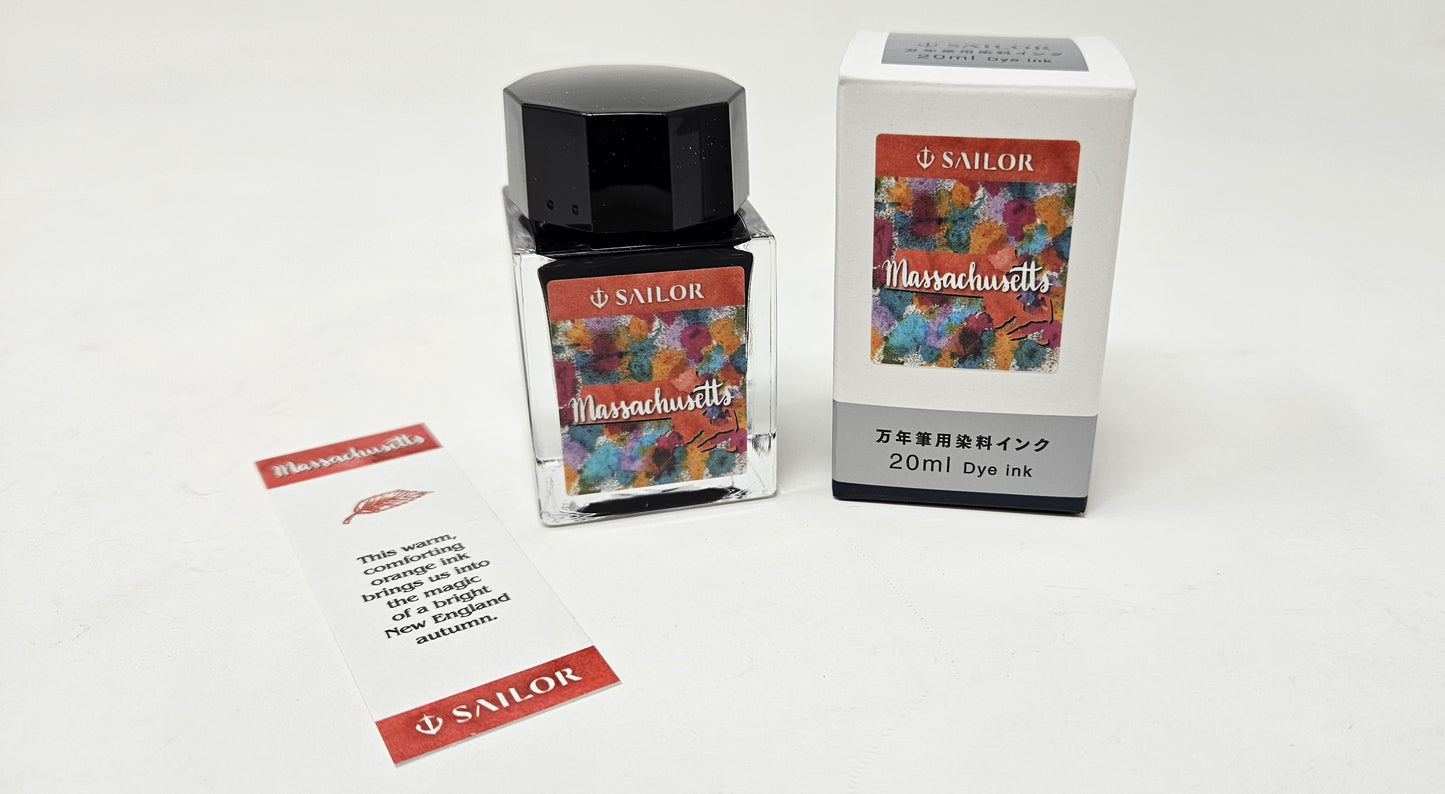 Sailor USA 50 States - Massachusetts (20ml) Bottled Ink