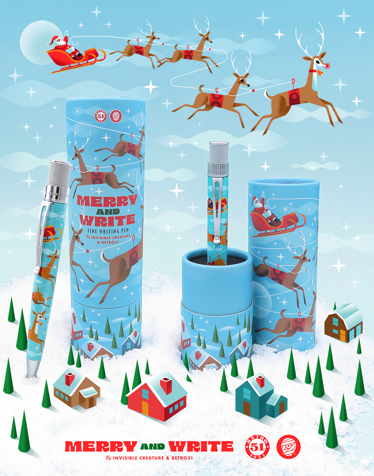 Retro 51 Collection Tornado Popper Rollerball - Merry and Write