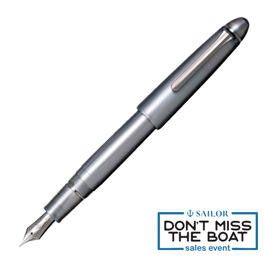 Sailor 1911L Ringless Metallic Fountain Pen - Simply Gray (Discontinued)
