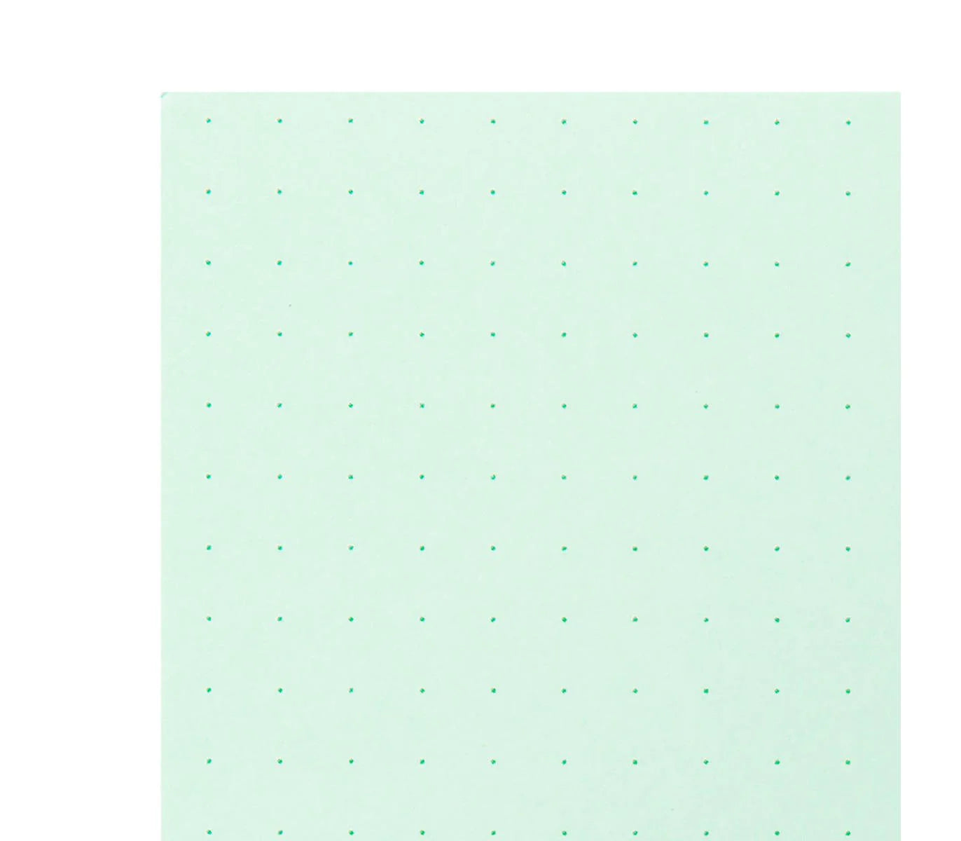 Midori Soft Color A5 Dotted Paper Pad - Green