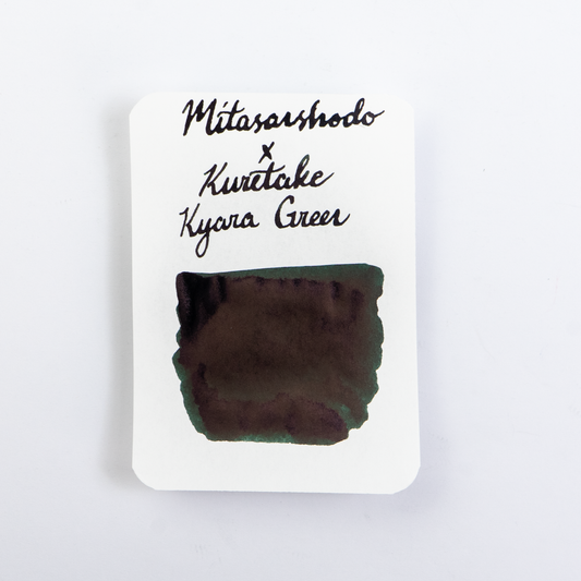 Mitasanshodo x KURETAKE Scented Sumi (55ml) Bottled Ink - Kyara Green