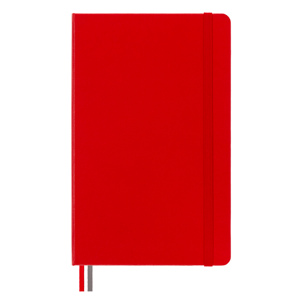 Moleskine Classic Expanded Large Hardcover Notebook - Scarlet Red Ruled