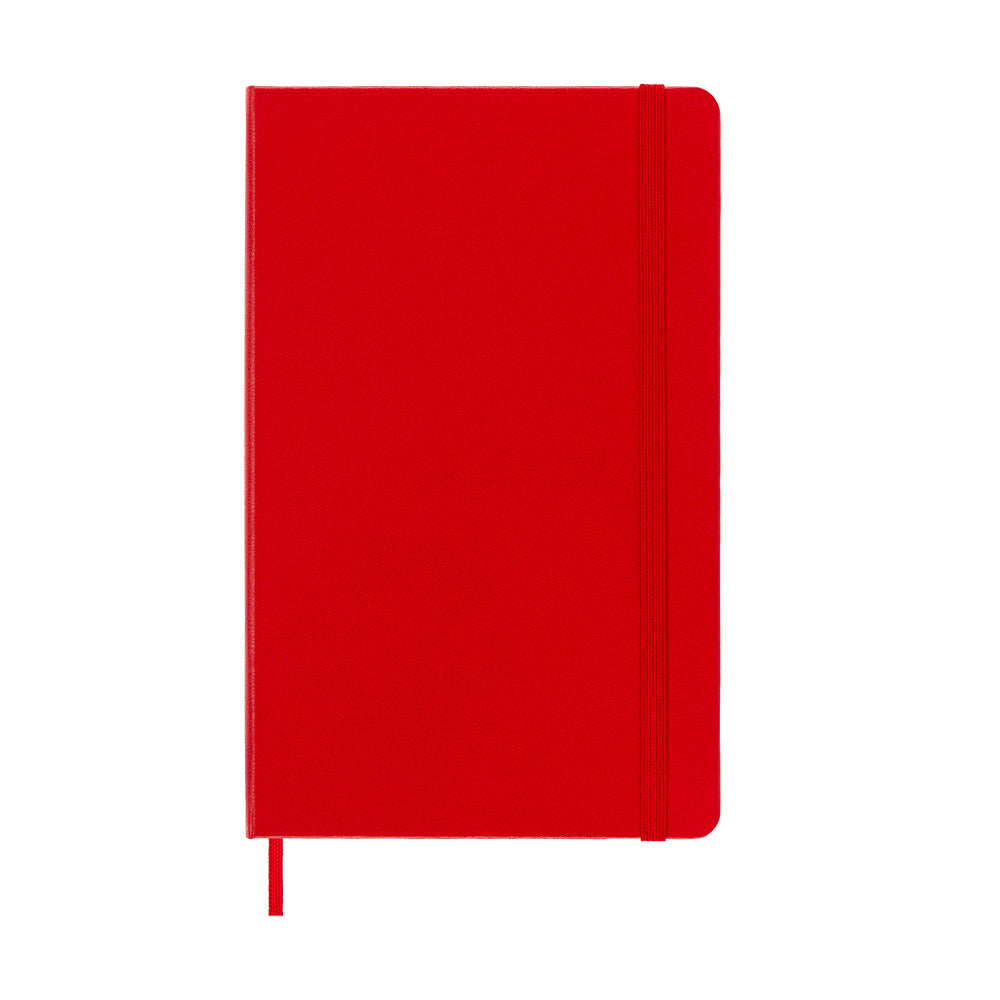 Moleskine Large Hardcover Classic Plain Notebook - Scarlet Red