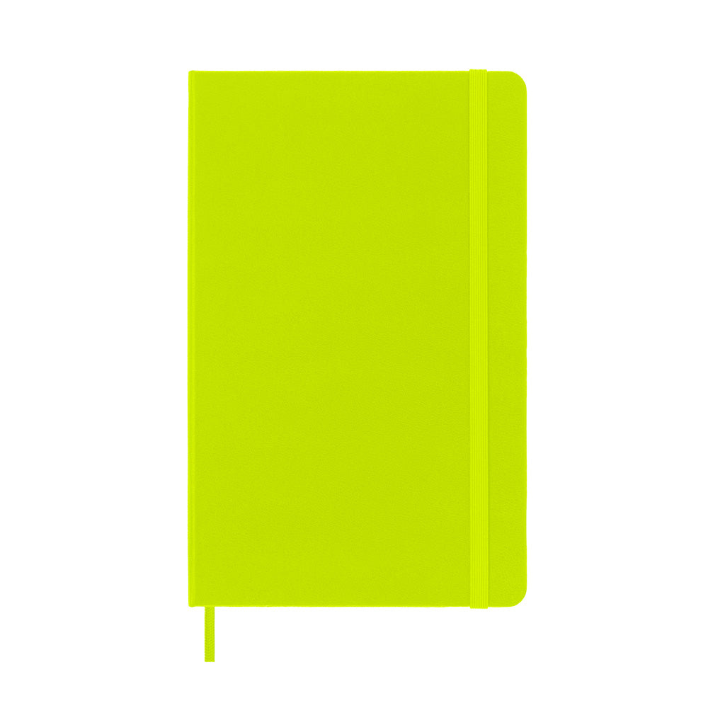 Moleskine Large Hardcover Classic Plain Notebook - Lemon Green