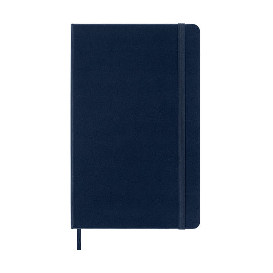 Moleskine Large Hardcover Classic Expanded Ruled Notebook - Sapphire Blue