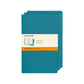 Moleskine Large Softcover Cahier Ruled Journal - Brisk Blue (Set of 3)