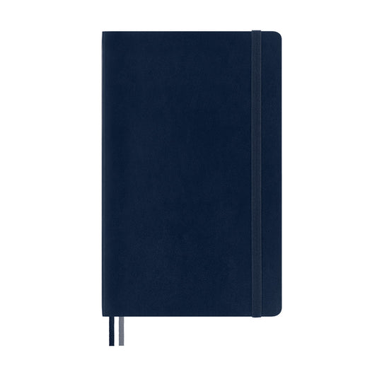 Moleskine Large Softcover Classic Expanded Ruled Notebook - Sapphire Blue