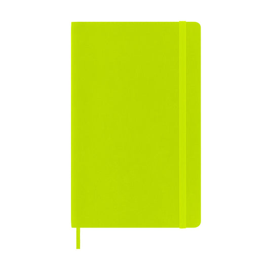 Moleskine Large Softcover Classic Ruled Notebook - Lemon Green