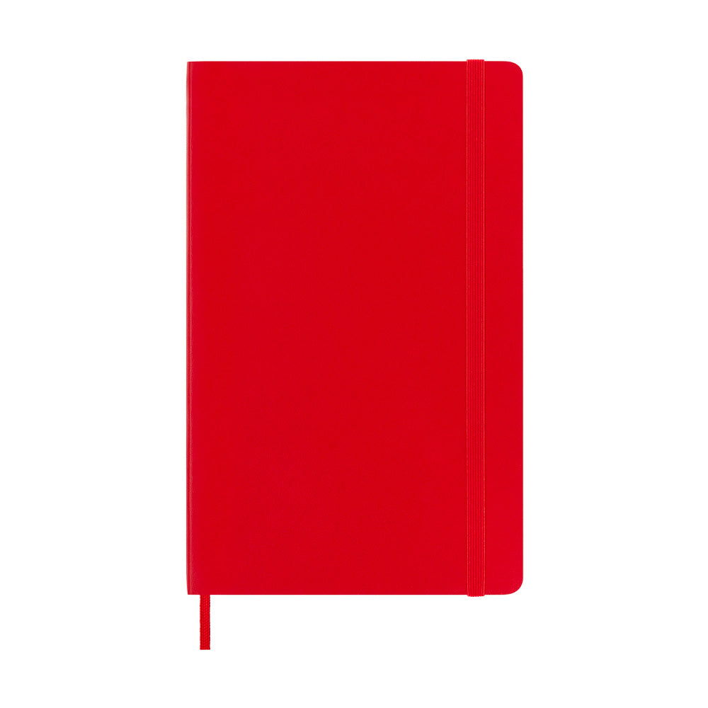 Moleskine Large Softcover Classic Ruled Notebook - Scarlet Red