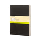 Moleskine XL Softcover Cahier Plain Journal - Black (Set of 3)