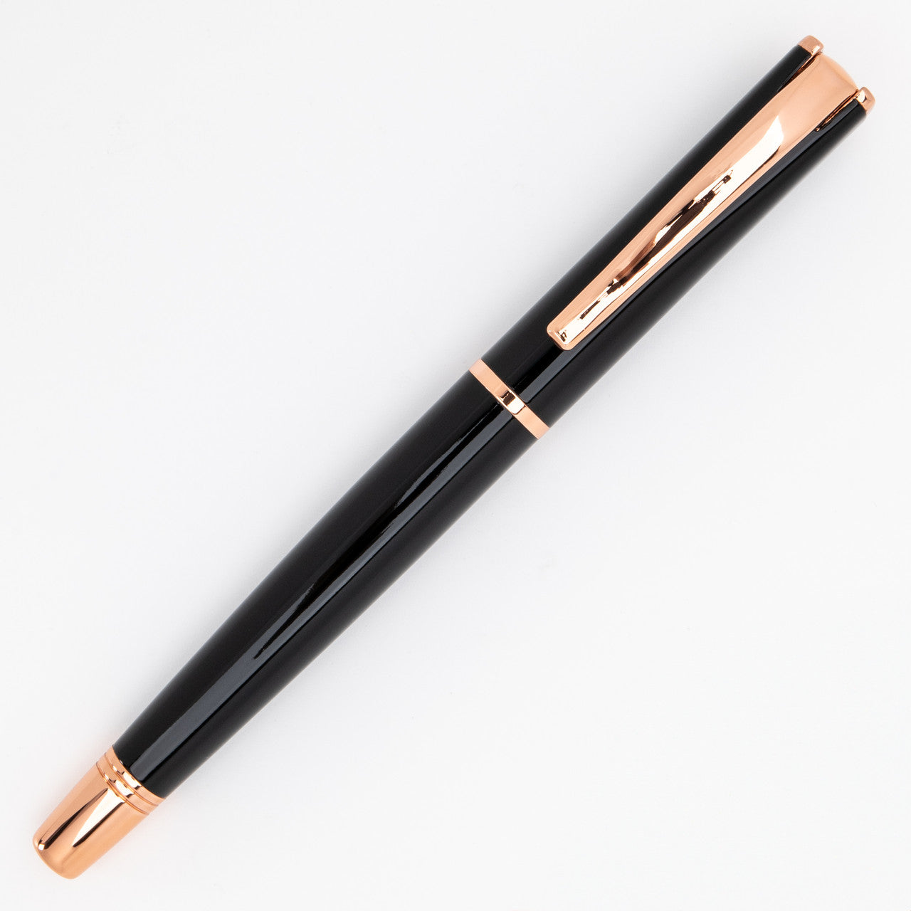 Monteverde Impressa Rollerball - Black with Rose Gold Trim