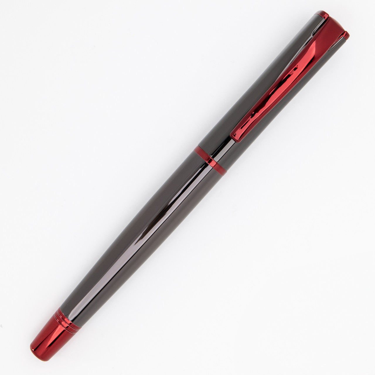 Monteverde Impressa Rollerball - Gun Metal with Red Trim