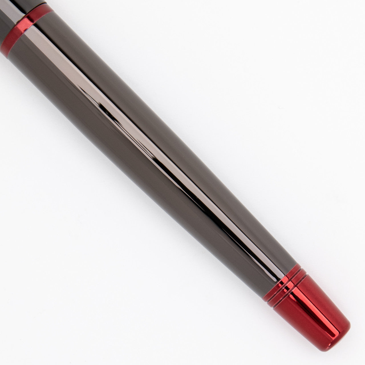 Monteverde Impressa Rollerball - Gun Metal with Red Trim