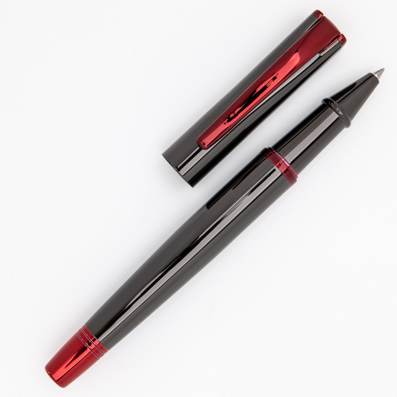 Monteverde Impressa Rollerball - Gun Metal with Red Trim