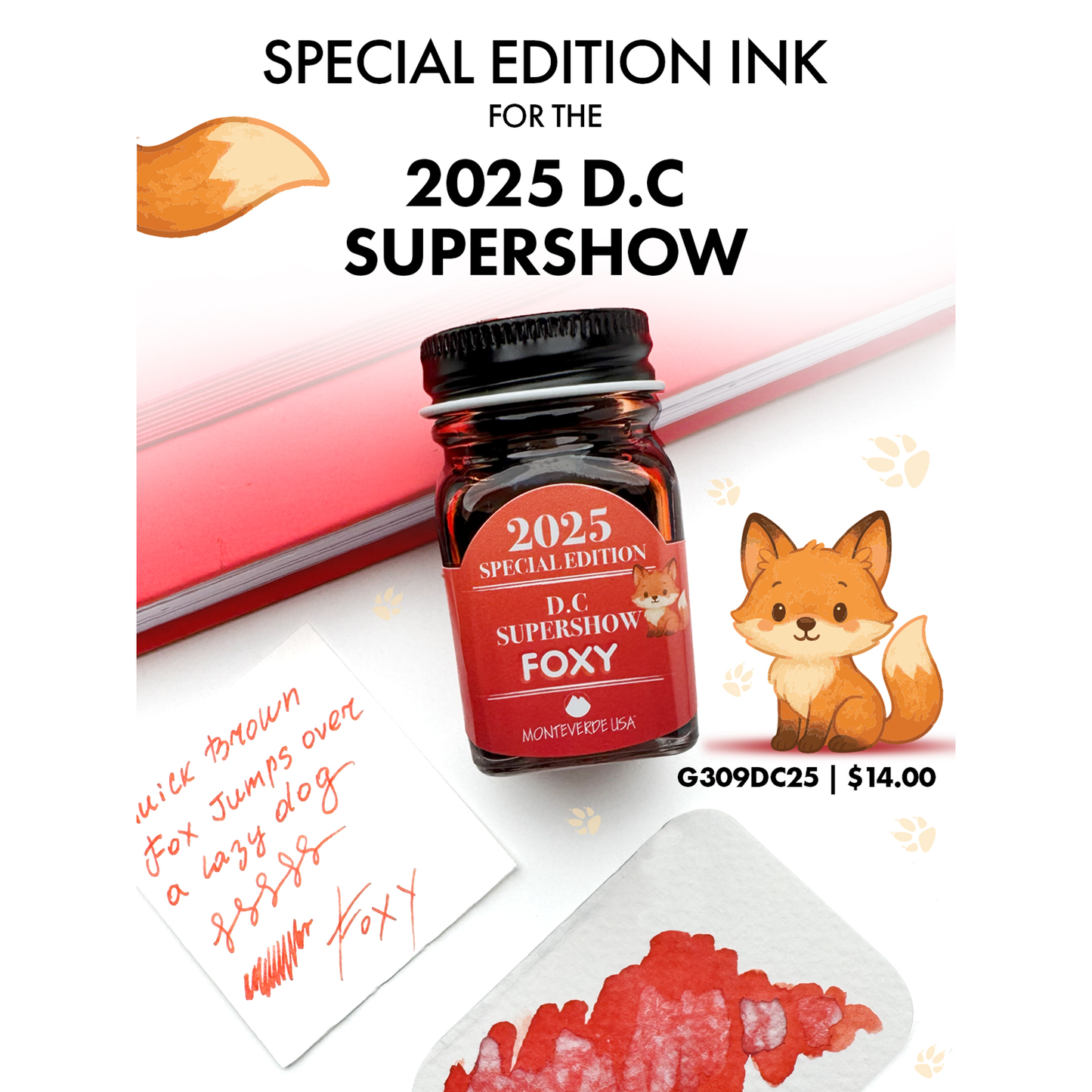 Monteverde 2025 D.C. Supershow Foxy (30ml) Bottled Ink (Special Edition)