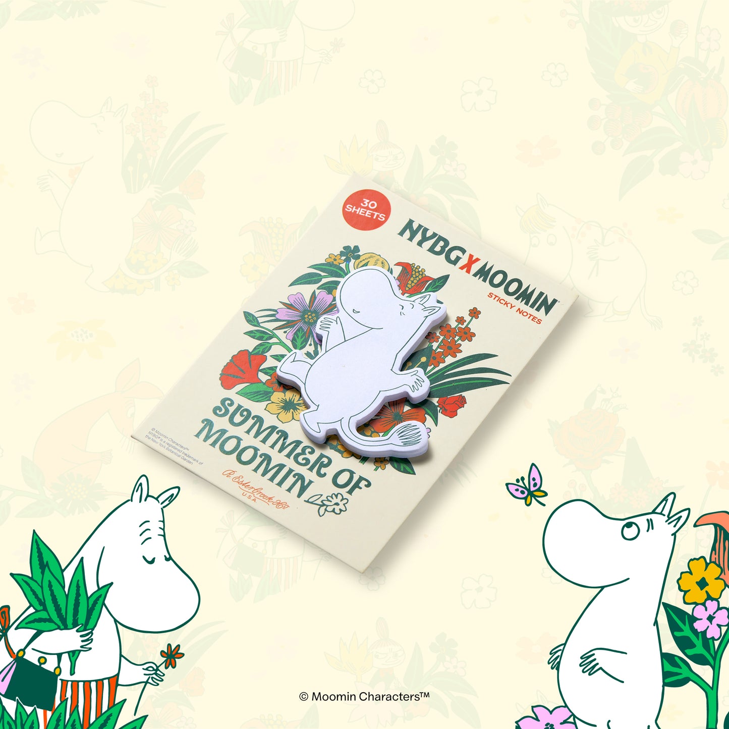 Esterbrook x Moomin x New York Botanical Gardens Sticky Notes