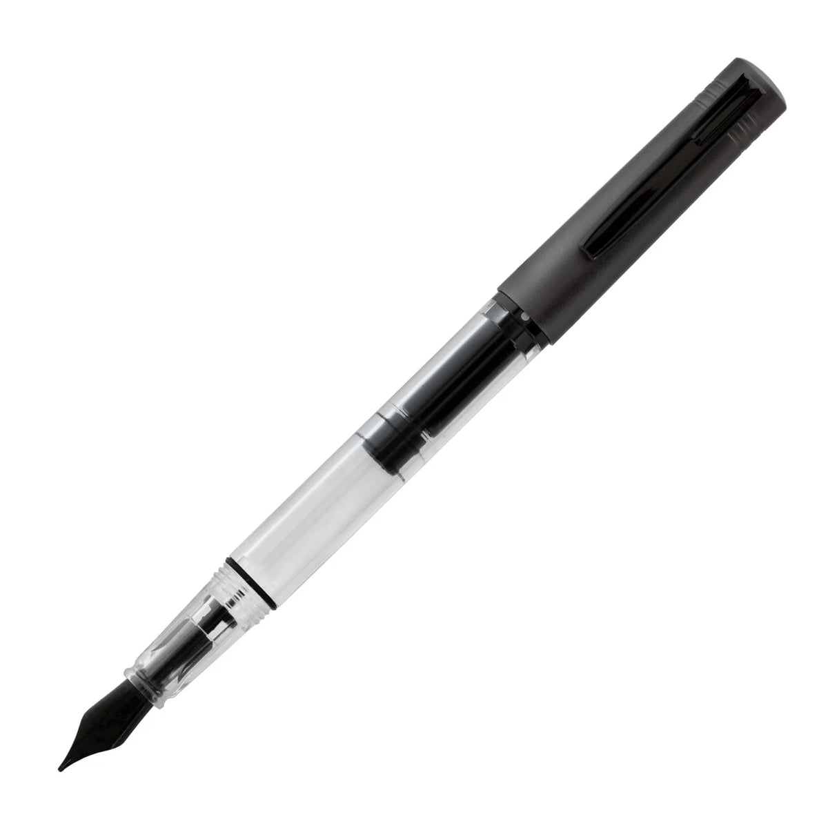 Monteverde MP1 Fountain Pen and Bottled Ink Set - Coal Gray (Limited Edition)