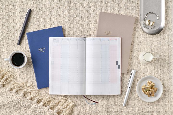 Kokuyo Jibun 2027 Techo Lite mini - Beige (B6 Slim)