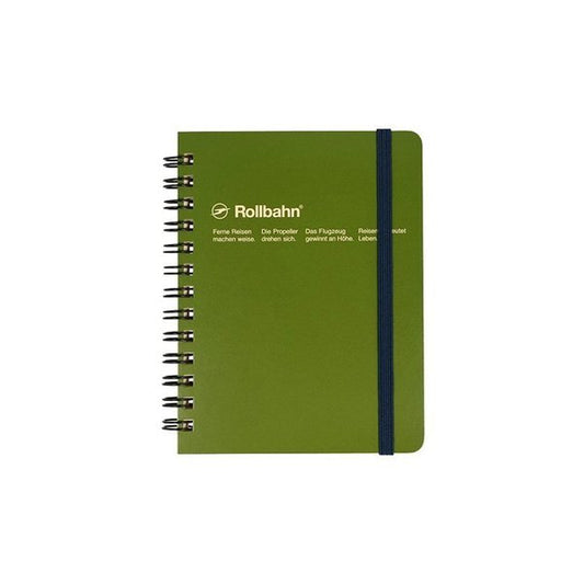 Delfonics Rollbahn Spiral Pocket Notebook - Olive