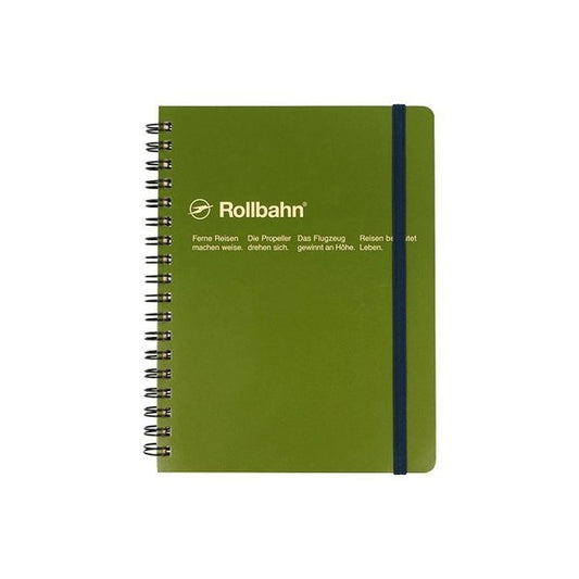 Delfonics Rollbahn Spiral Large Notebook - Olive
