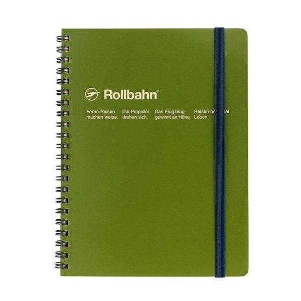 Delfonics Rollbahn Spiral A5 Notebook - Olive