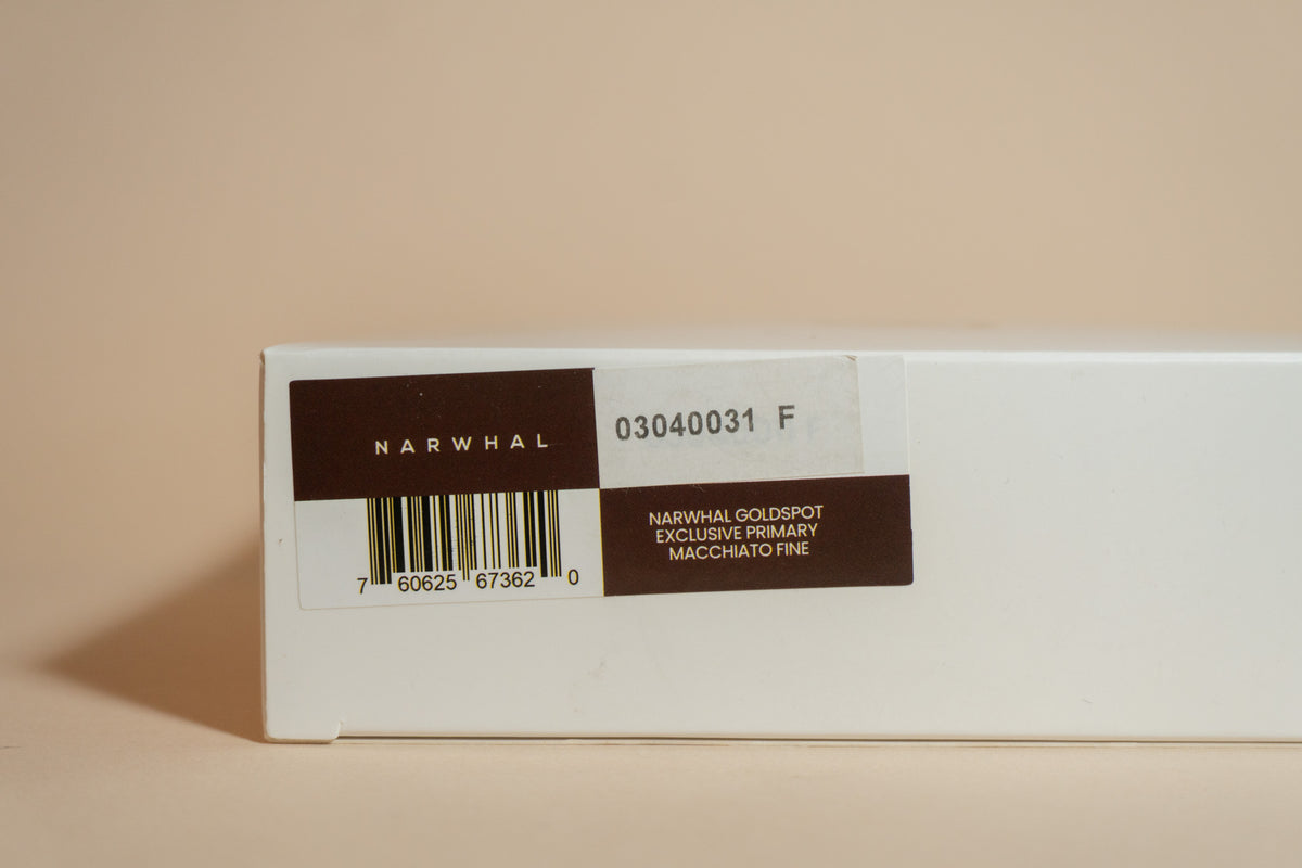 Pre-Owned Narwhal (Nahvalur) Goldspot Exclusive Primary Macchiato Fountain Pen - Fine