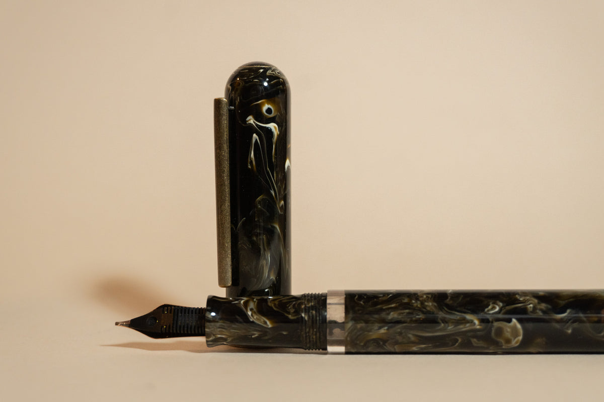 Pre-Owned Narwhal (Nahvalur) Goldspot Exclusive Primary Macchiato Fountain Pen - Fine