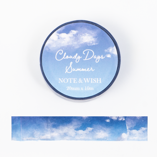 Note & Wish Washi Tape - Cloudy Days Summer
