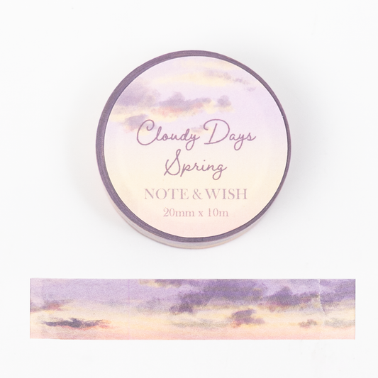 Note & Wish Washi Tape - Cloudy Days Spring