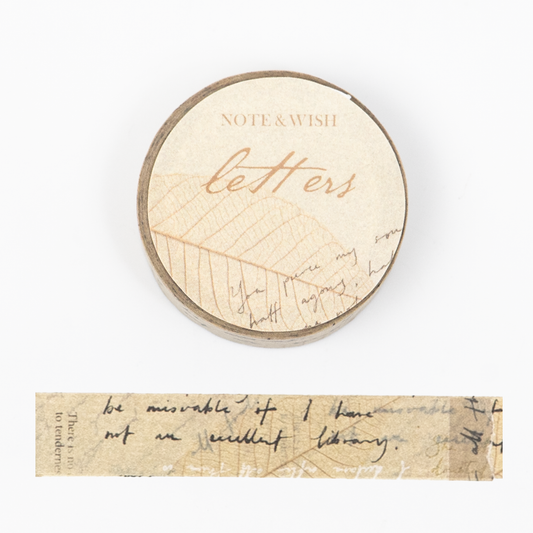 Note & Wish Washi Tape - Letters