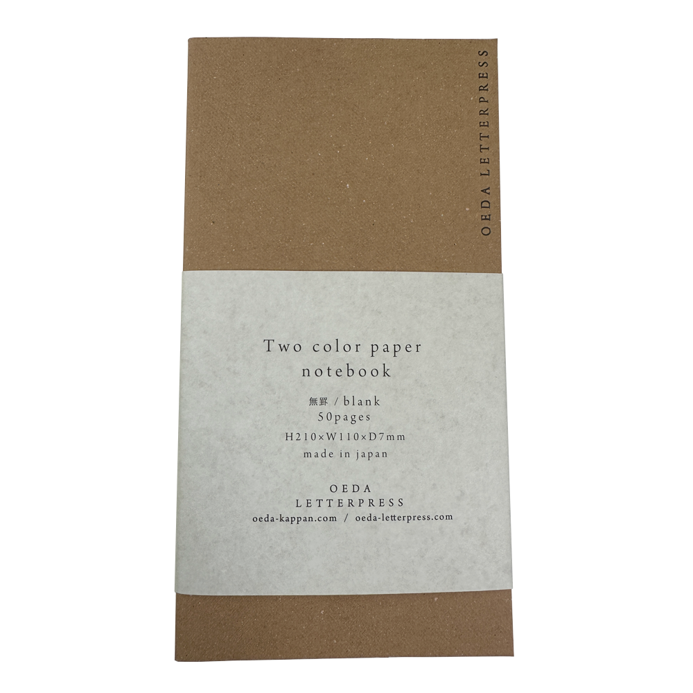 Oeda Letterpress 2 Paper Notebook Craft