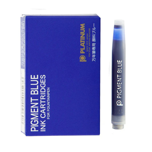 Platinum Ink Cartridges - Pigment Blue (Pack of 10)