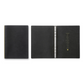 PLOTTER A5 Size Pueblo 6-Ring Leather Binder - Black