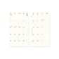 PLOTTER DIARY 2026 Monthly Schedule Refill - Mini 5 Size