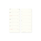 PLOTTER DIARY 2026 Weekly Schedule Refill - Narrow Size