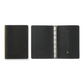 PLOTTER Mini Size Pueblo 6-Ring Leather Binder - Black
