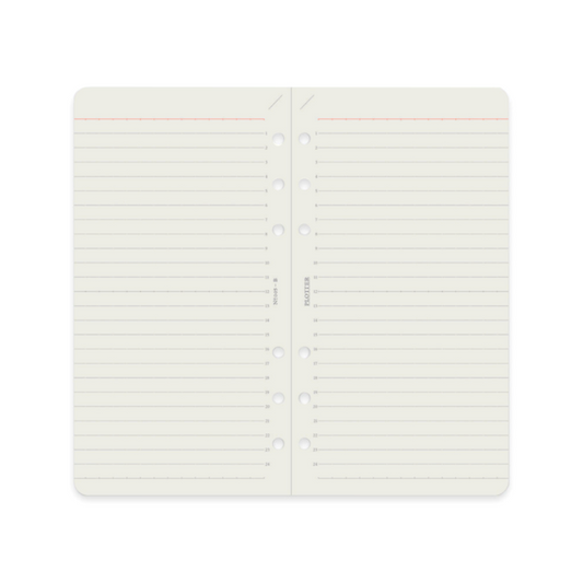 PLOTTER Refill Memo Pad 6mm Ruled (80 Sheets) - Bible Size