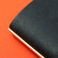 PLOTTER Mini 5 Size Pueblo 5-Ring Leather Binder - Black