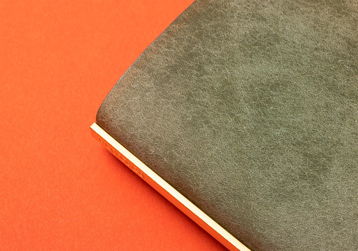 PLOTTER Mini 5 Size Pueblo 5-Ring Leather Binder - Green