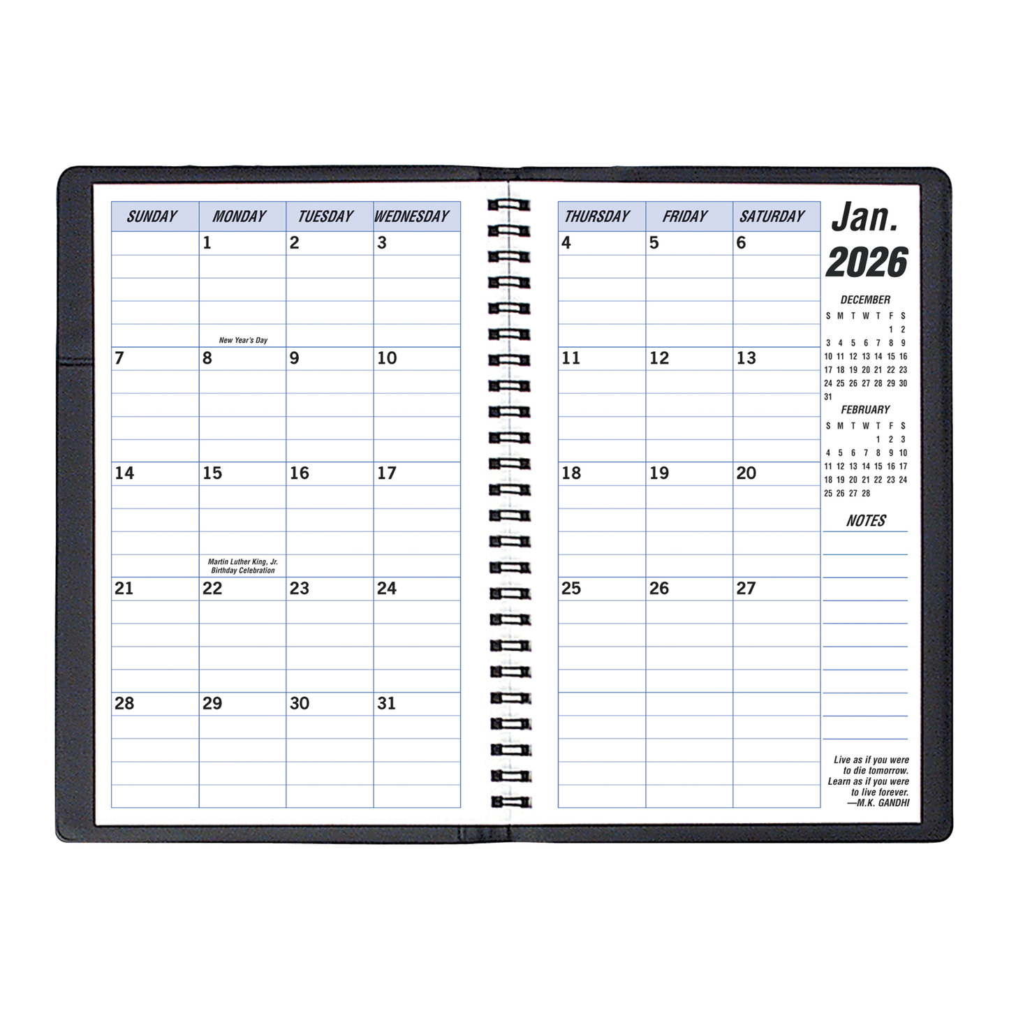 Payne 2026 Skivertex Monthly Planner