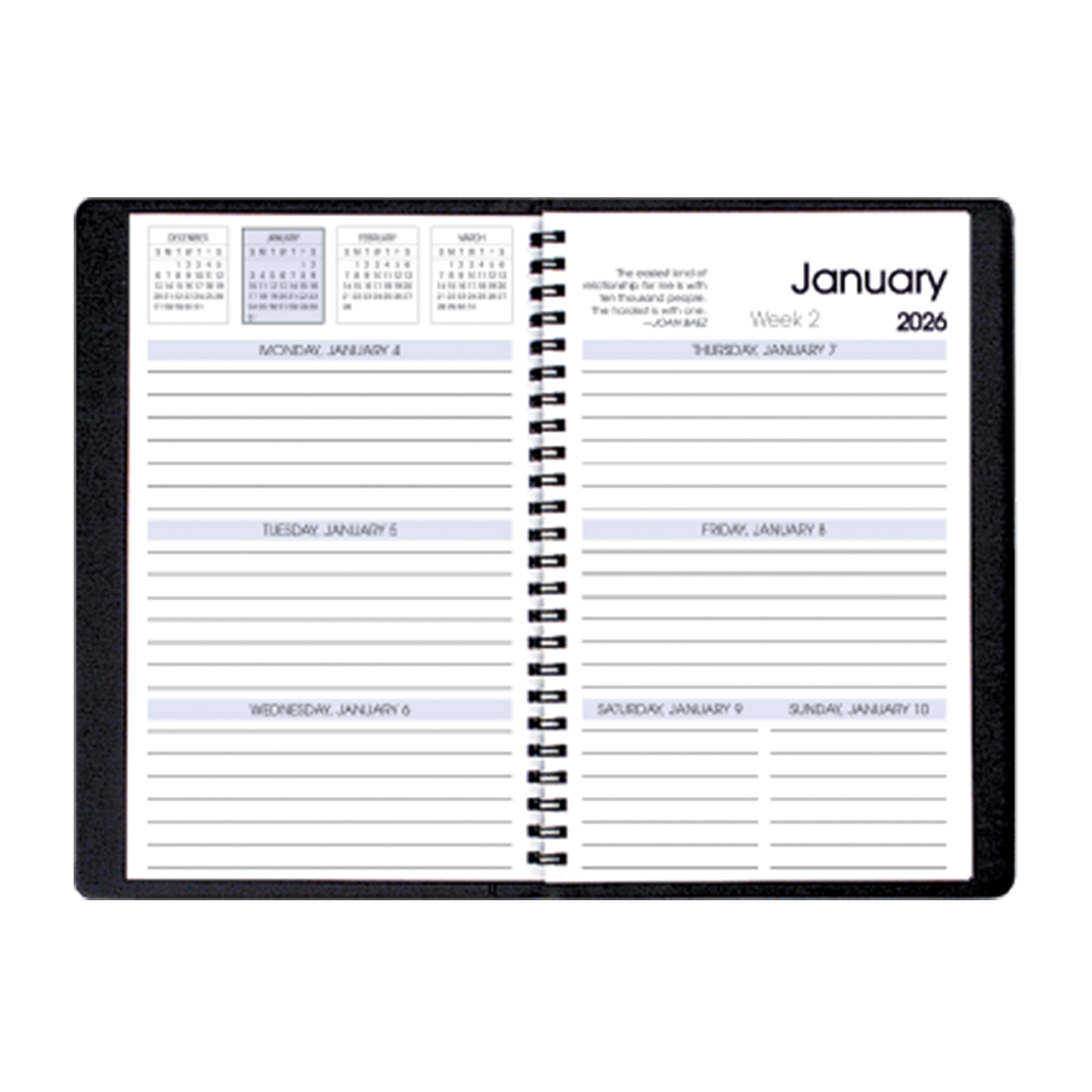 Payne 2026 Skivertex Weekly Planner (5.5 x 8.5)