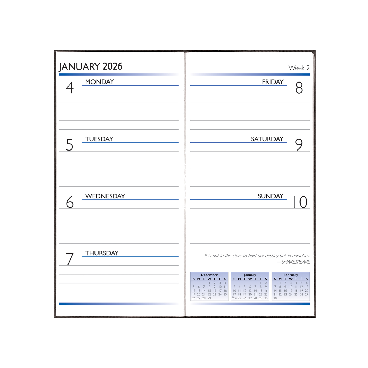 Payne 2026 Skivertex Pocket Weekly Planner