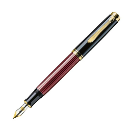 Pelikan Souverän M400 Series Fountain Pen - Black/Red