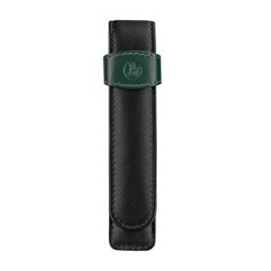 Pelikan 1-Pen Leather Case- Green and Black