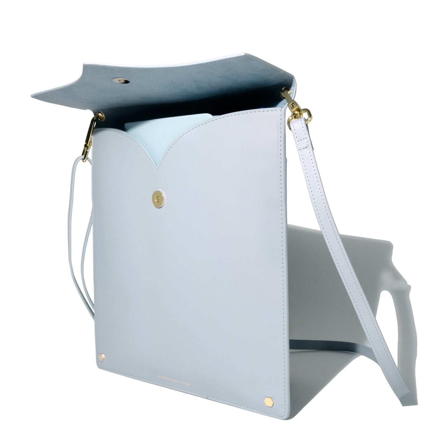 Ferris Wheel Press Leather Stationery Collection The Pendant Folio A5 - Light Blue