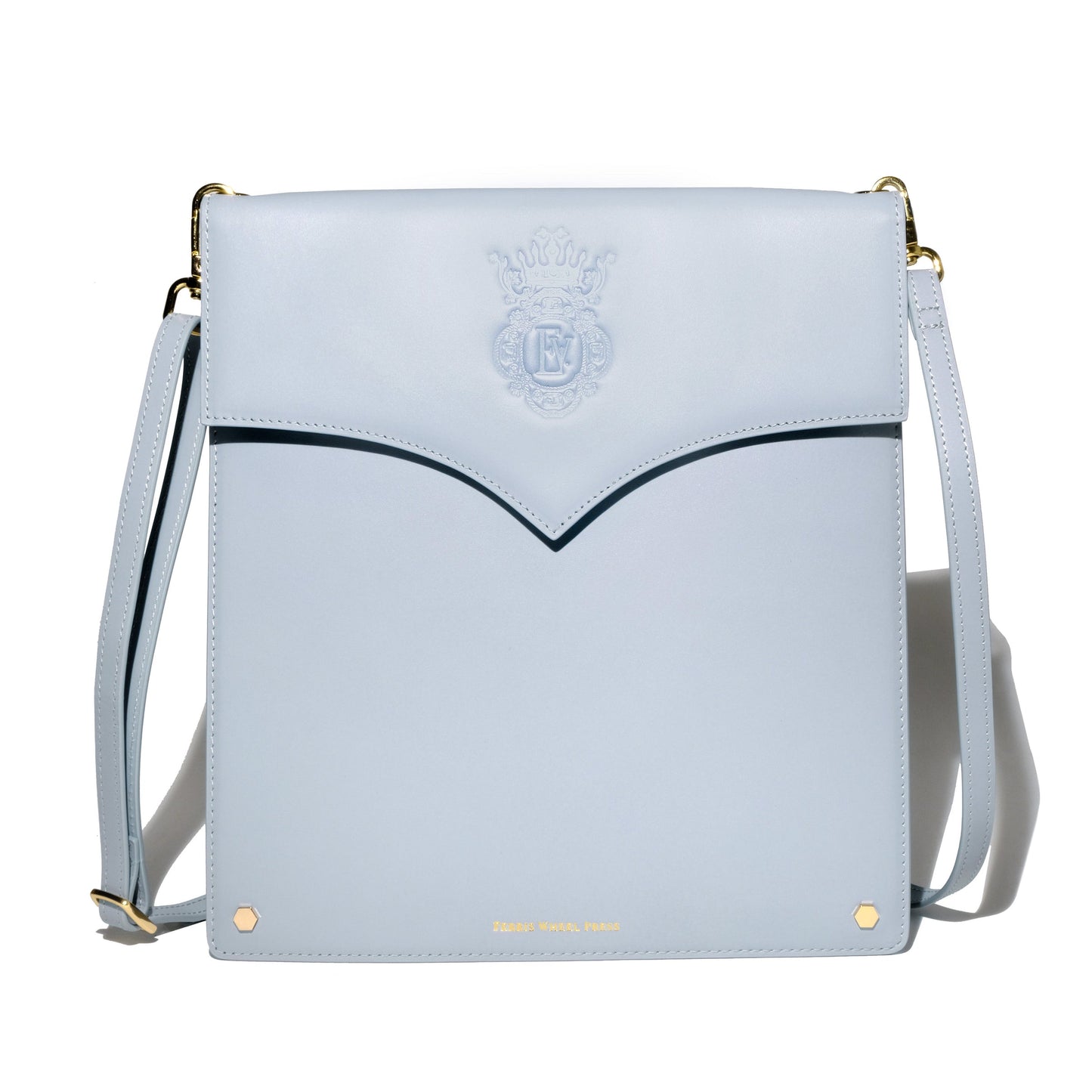 Ferris Wheel Press Leather Stationery Collection The Pendant Folio A5 - Light Blue
