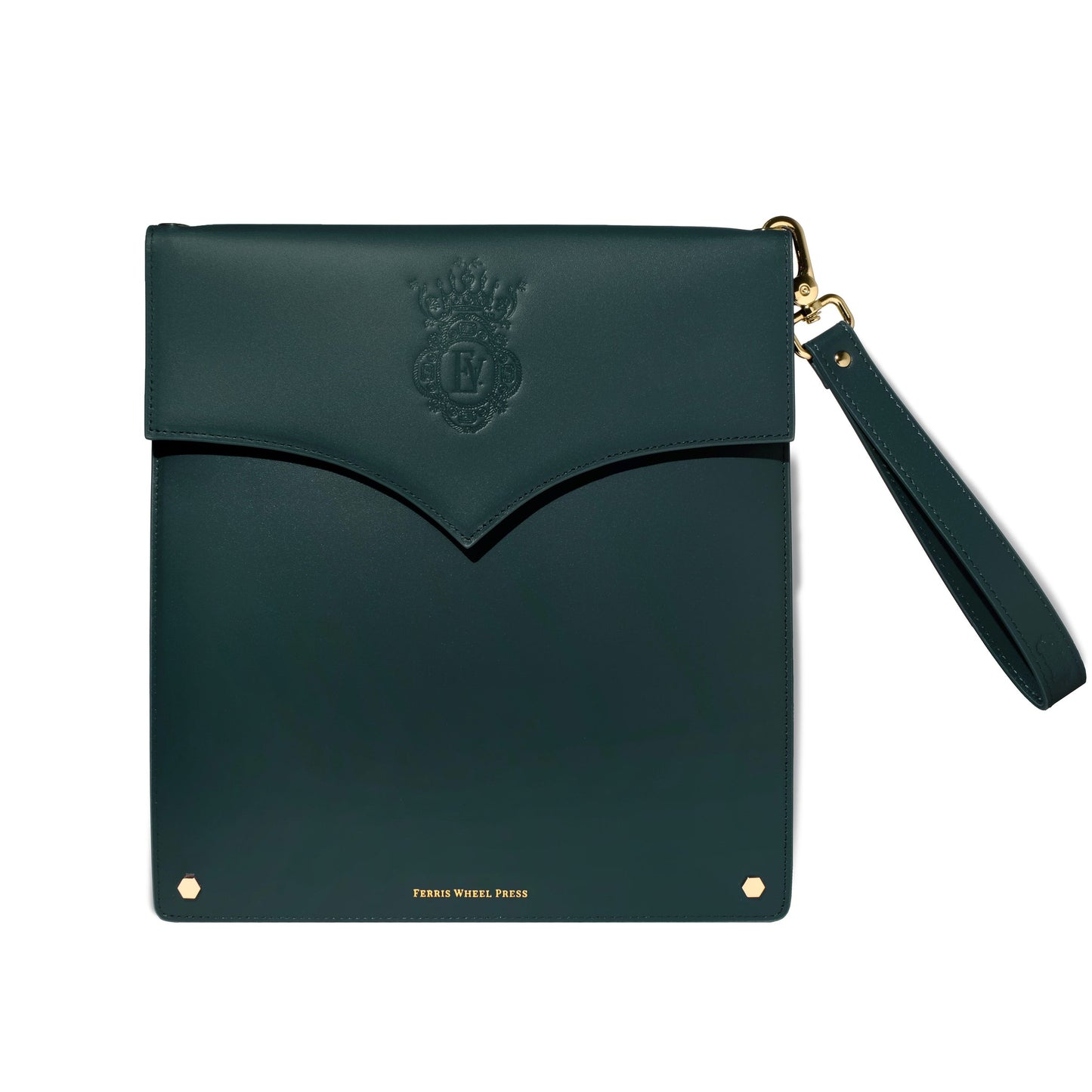 Ferris Wheel Press Leather Stationery Collection The Pendant Folio A5 - Deep Teal