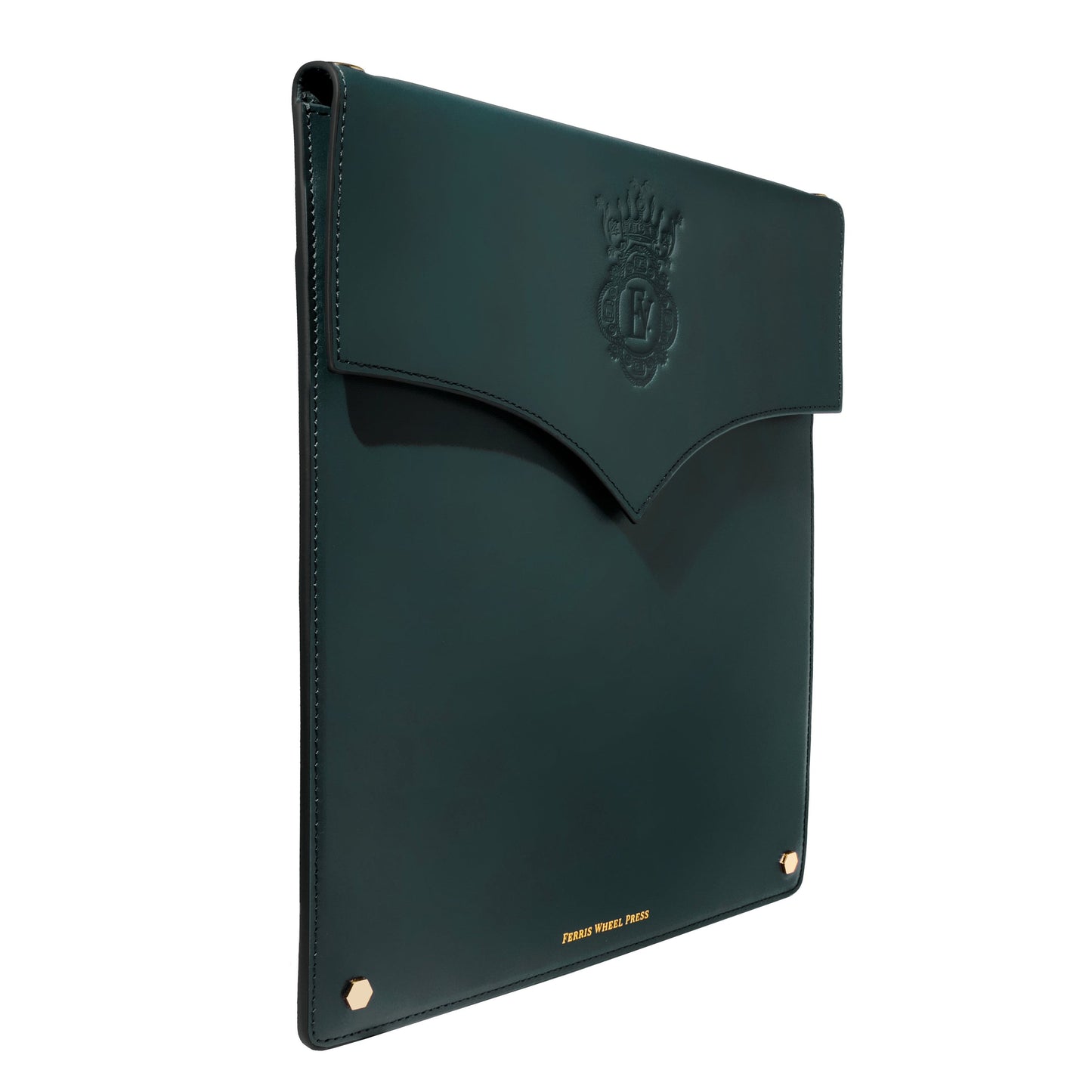 Ferris Wheel Press Leather Stationery Collection The Pendant Folio A5 - Deep Teal
