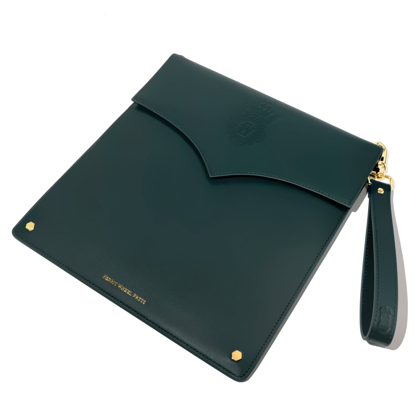 Ferris Wheel Press Leather Stationery Collection The Pendant Folio A5 - Deep Teal