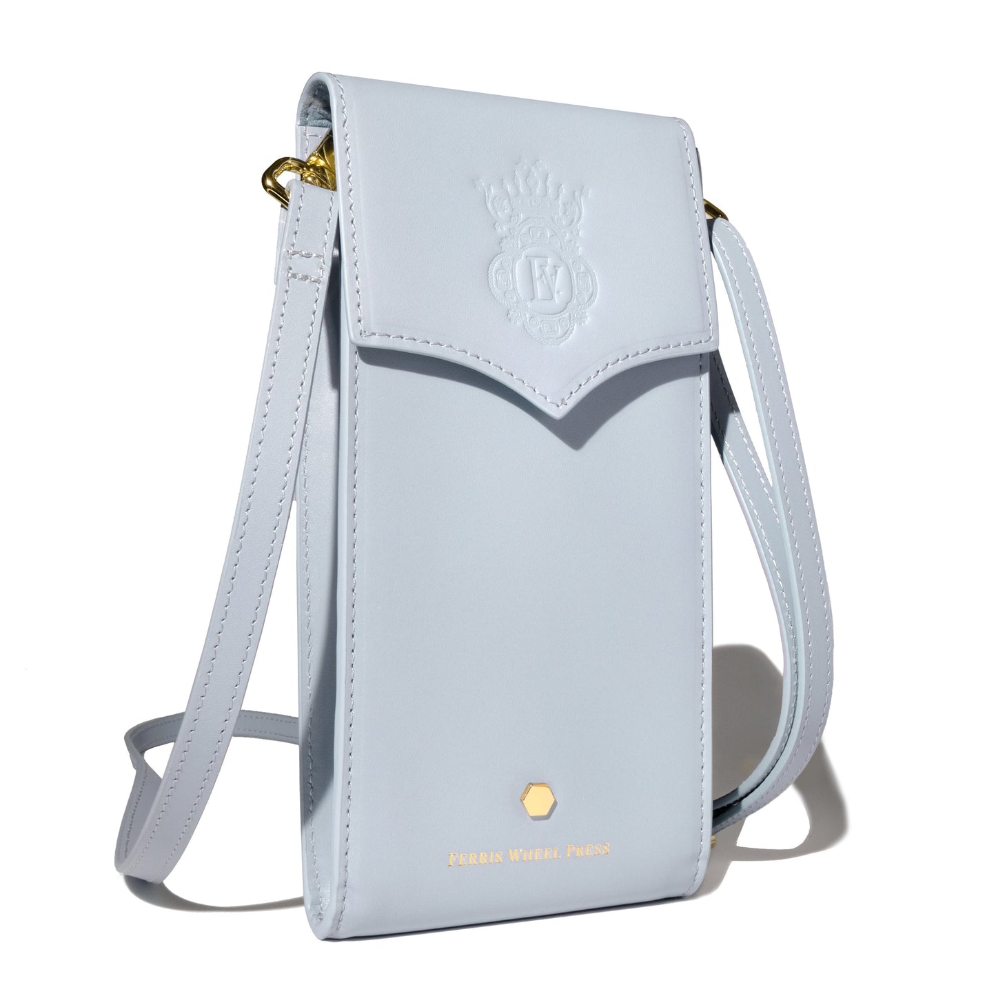 Ferris Wheel Press Leather Stationery Collection The Pendant Purse - Light Blue